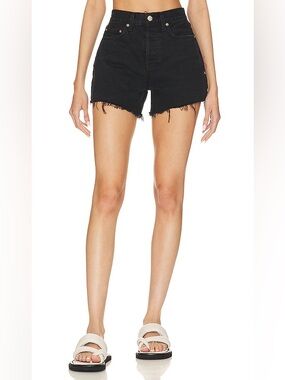 GRLFRND Black Celina High-Rise Easy fit shorts